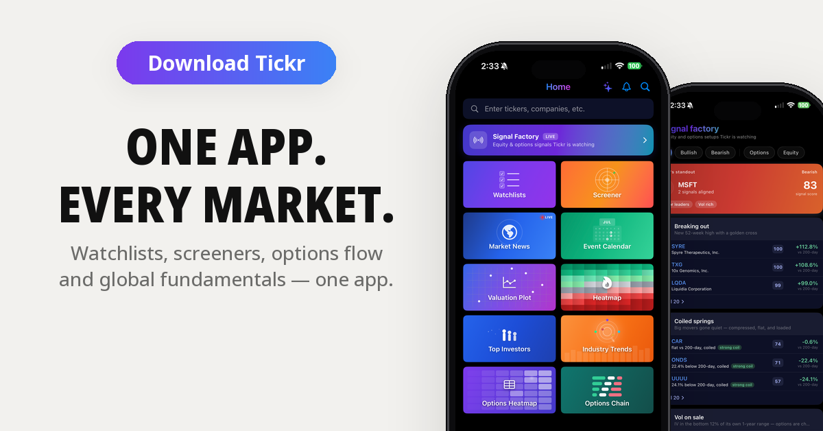 Tickr landscape format